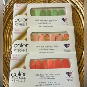 3 unopened sets of nail polish strips.
